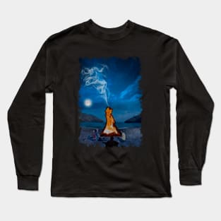 Guitar on the beach Long Sleeve T-Shirt